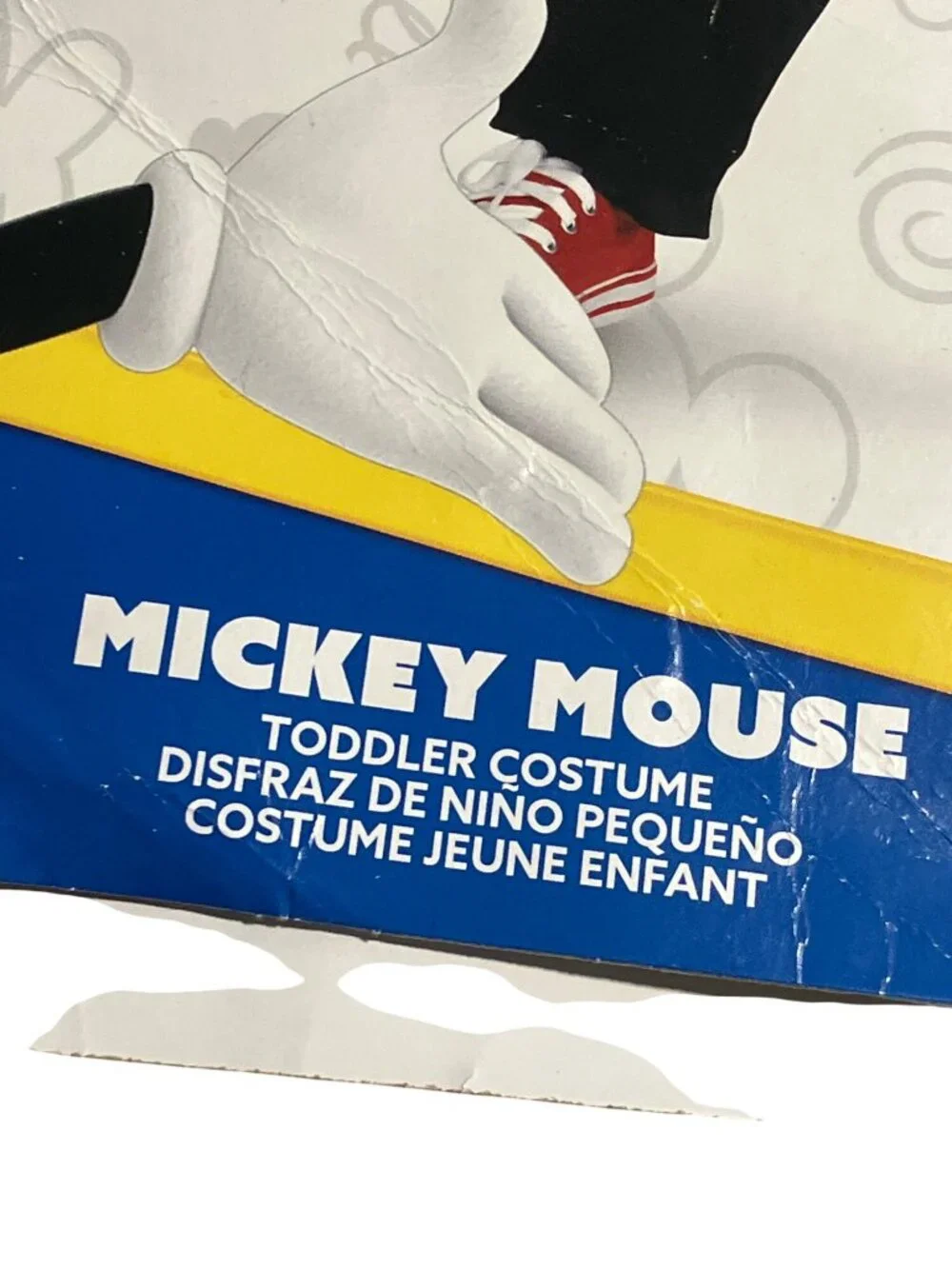 Mickey Mouse Toddler Costume By Disguise M (3T-4T) PVC Material Black and Red